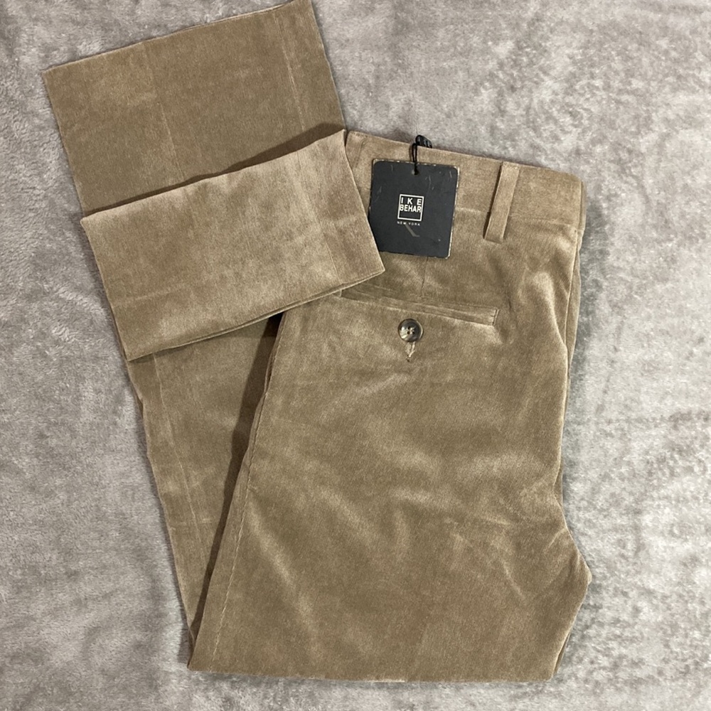 IKE BEHAR Corduroy Pants Boys Size 8 Flat Front NWT